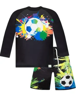 Outlet Harry Bear Black Football Swim Set 2 Piece