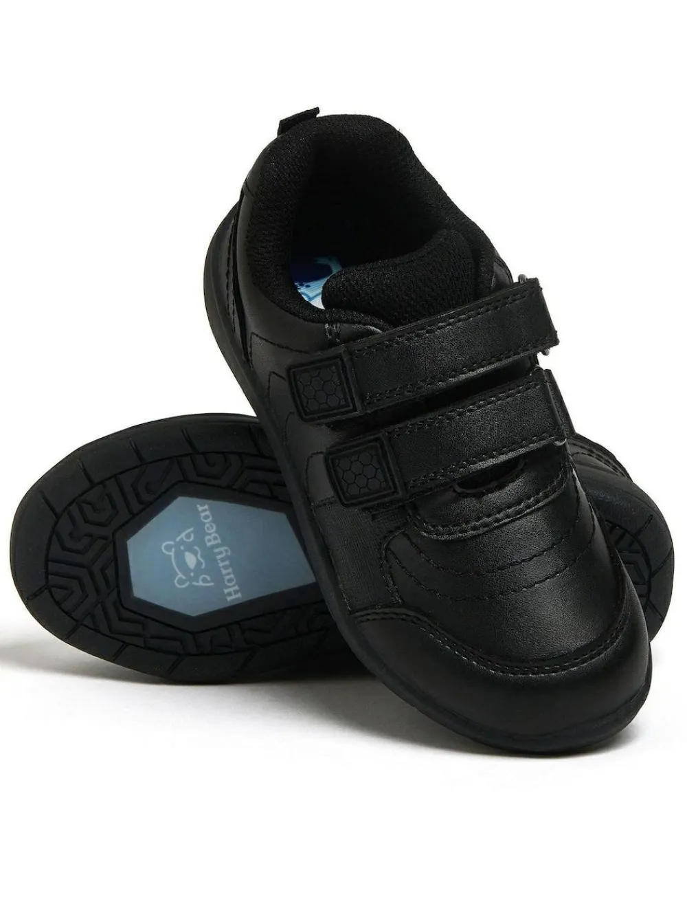 Harry Bear Black Football School Shoes