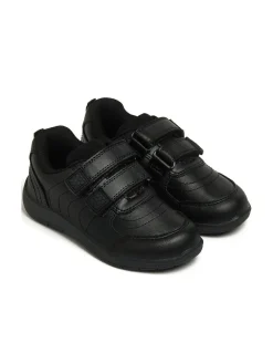 Harry Bear Black Football School Shoes