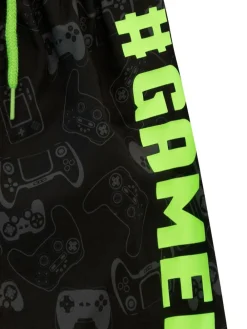 Harry Bear Black Gamer Swim Shorts^BOY Swimwear|Swimwear