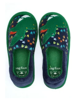 Sale Harry Bear Blue Dinosaur Printed Slippers