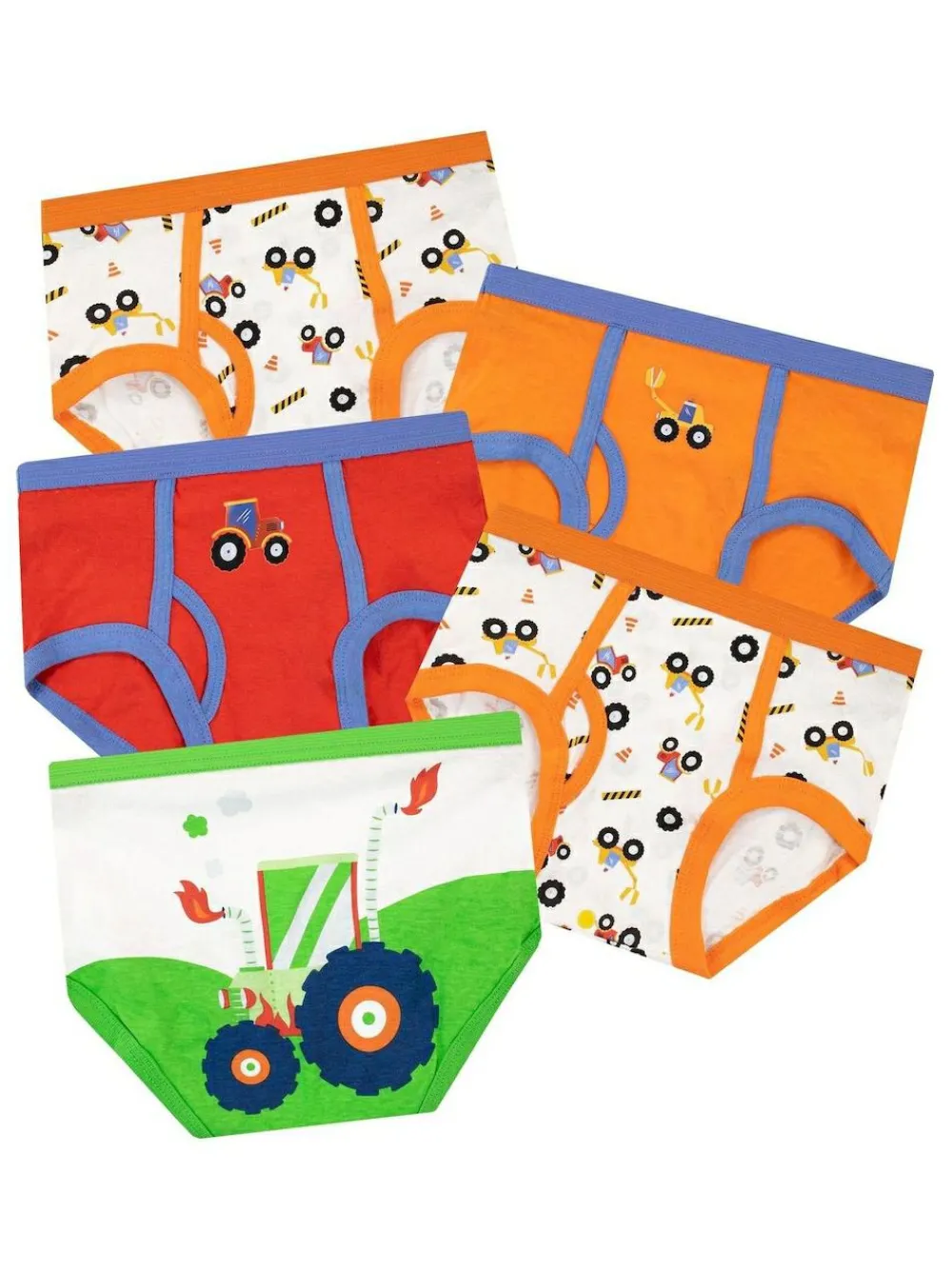 Online Harry Bear Multi Tractor 100% Cotton Underwears 5 Pack
