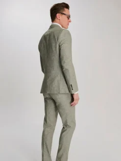 Harry Brown Giacomo Cotton Linen Double Breasted Suit Jacket^ Suits & Tuxedos