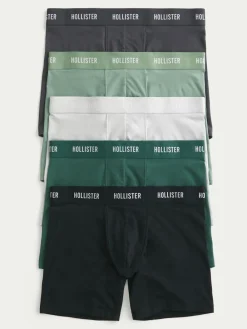 Discount Hollister Boxers 5 Pack Dark Green