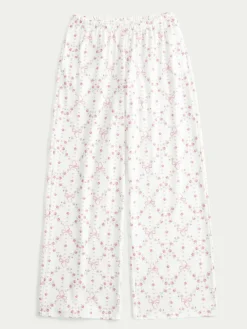 Best Hollister Cosy Wide leg White Pyjamas Bottoms