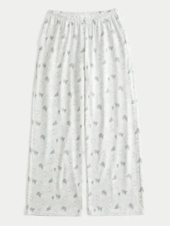 Hollister Cosy Wide leg White Pyjamas Bottoms^Women Pyjamas