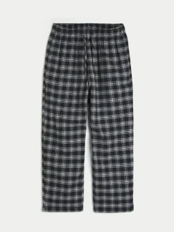 Outlet Hollister Flannel Check Pyjama Bottoms Grey