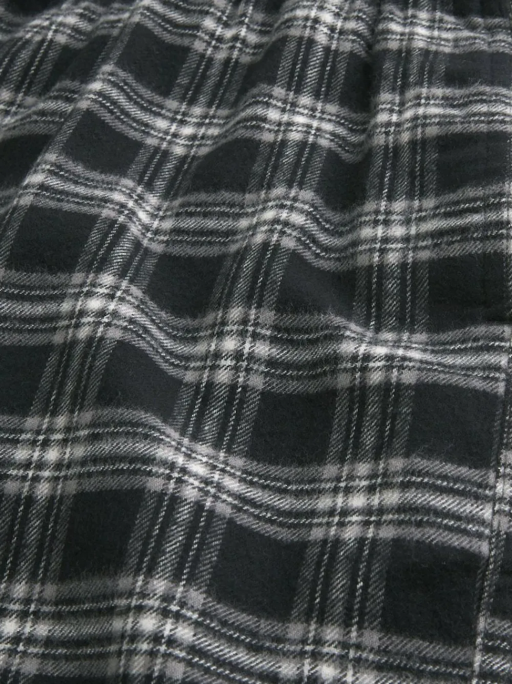 Outlet Hollister Flannel Check Pyjama Bottoms Grey