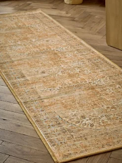 Next Washable Emporium Oriental Runner Honey Yellow