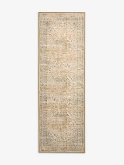 Next Washable Emporium Oriental Runner Honey Yellow