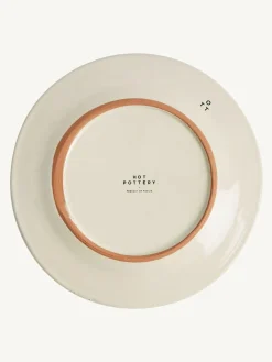 Sale Hot Pottery 12 Piece Splatter Signature Dinner Set Burnt Orange