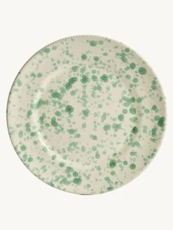 Outlet Hot Pottery 12 Piece Splatter Signature Dinner Set Pistachio