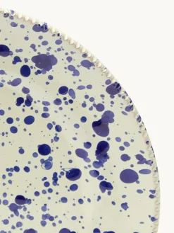 Discount Hot Pottery Set of 4 Splatter Side Plates Blueberry
