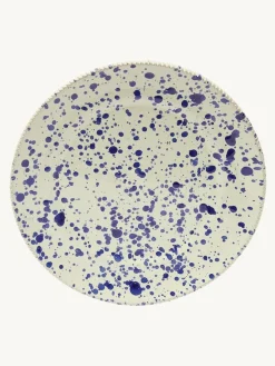 Discount Hot Pottery Set of 4 Splatter Side Plates Blueberry