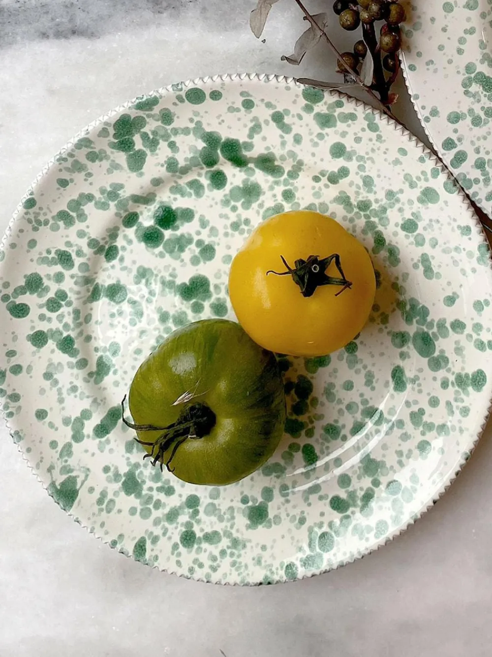 Hot Pottery Set of 4 Splatter Side Plates^ Dinner Sets & Pasta Bowls