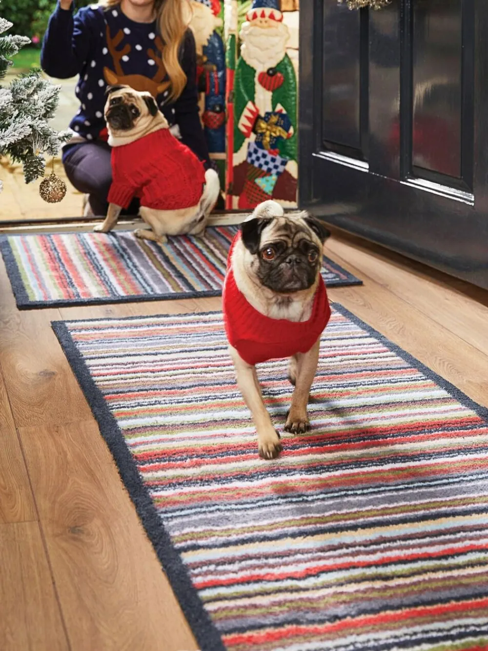 Online Hug Rug Multi Stripe 32 Runner