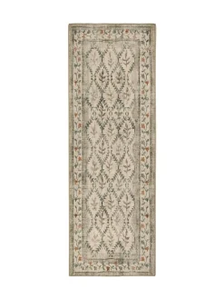 Hug Rug Natural and Green British Made Washable English Garden Runner^ Rugs & Runners