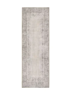 Hug Rug Natural and Grey British Made Washable Brocade Border Runner^ Rugs & Runners