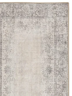 Hug Rug Natural and Grey British Made Washable Brocade Border Runner^ Rugs & Runners