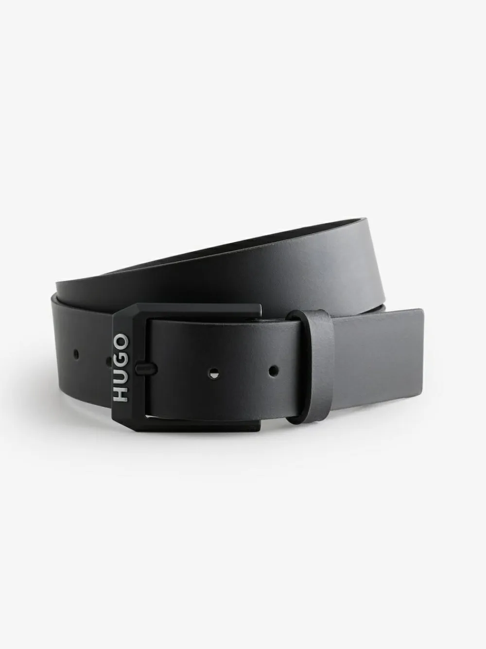 HUGO Black Gelio Leather Belt^ Belts & Braces