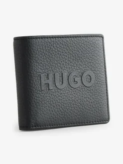 Discount HUGO Black Logo Leather Wallet Coin Pocket