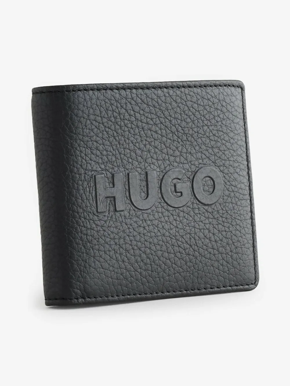 Discount HUGO Black Logo Leather Wallet Coin Pocket
