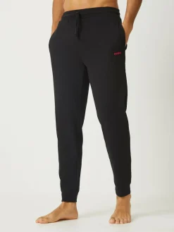 HUGO Black Waffle Joggers^ Joggers|Joggers