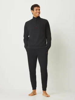 HUGO Black Waffle Joggers^ Joggers|Joggers