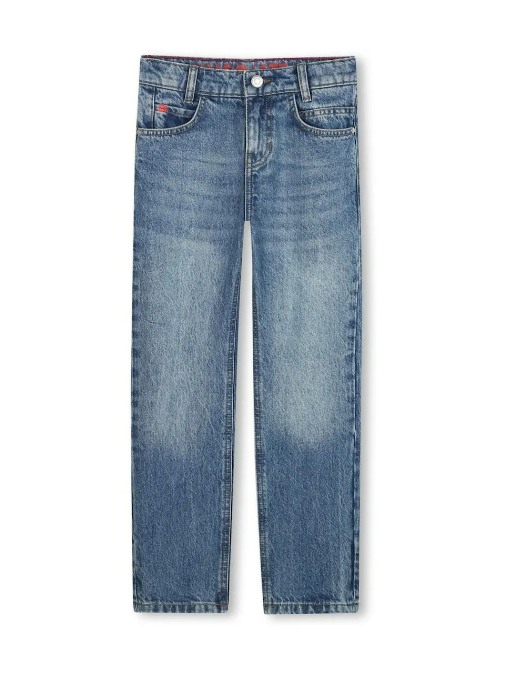 HUGO Straight Leg Denim Jeans Blue