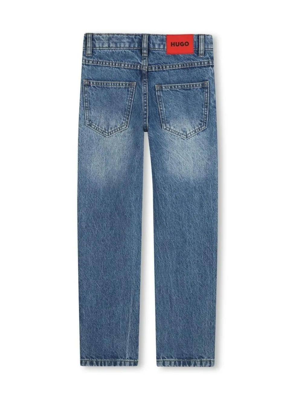 HUGO Straight Leg Denim Jeans Blue