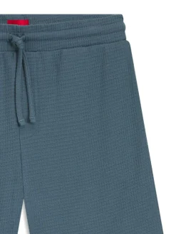 HUGO Blue Waffle Logo Shorts^ Shorts