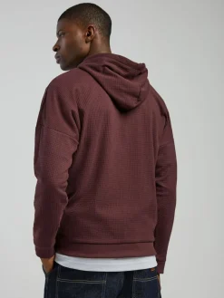 New HUGO Waffle Hoodie Brown