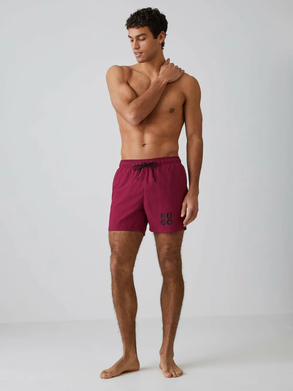 Clearance HUGO Paolo Swim Shorts Red