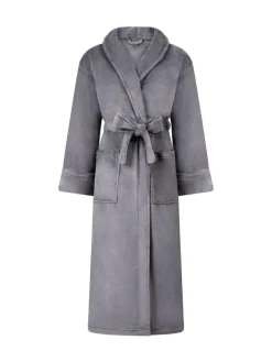 Sale Hunkemoller Soft Fleece Grey Bathrobe