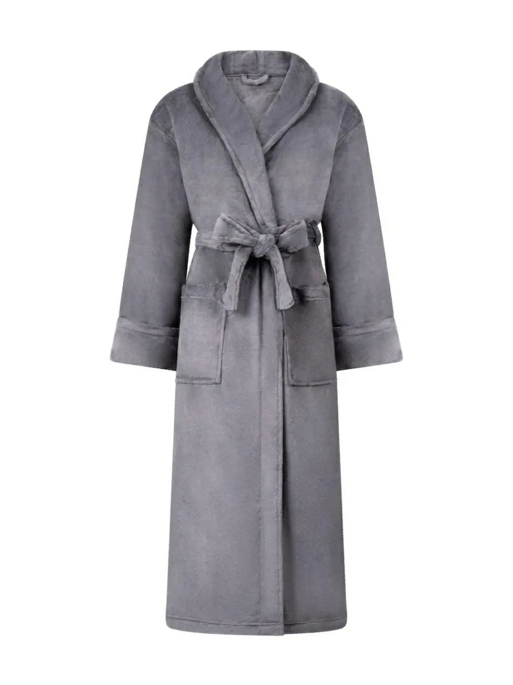 Sale Hunkemoller Soft Fleece Grey Bathrobe