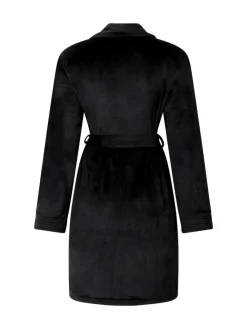 New Hunkemoller Velours short Black Bath Robe
