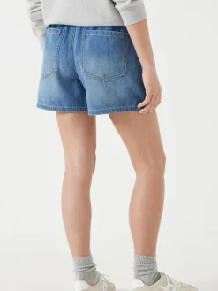 Clearance Hush Betty Pull On Denim Shorts Denim Blue