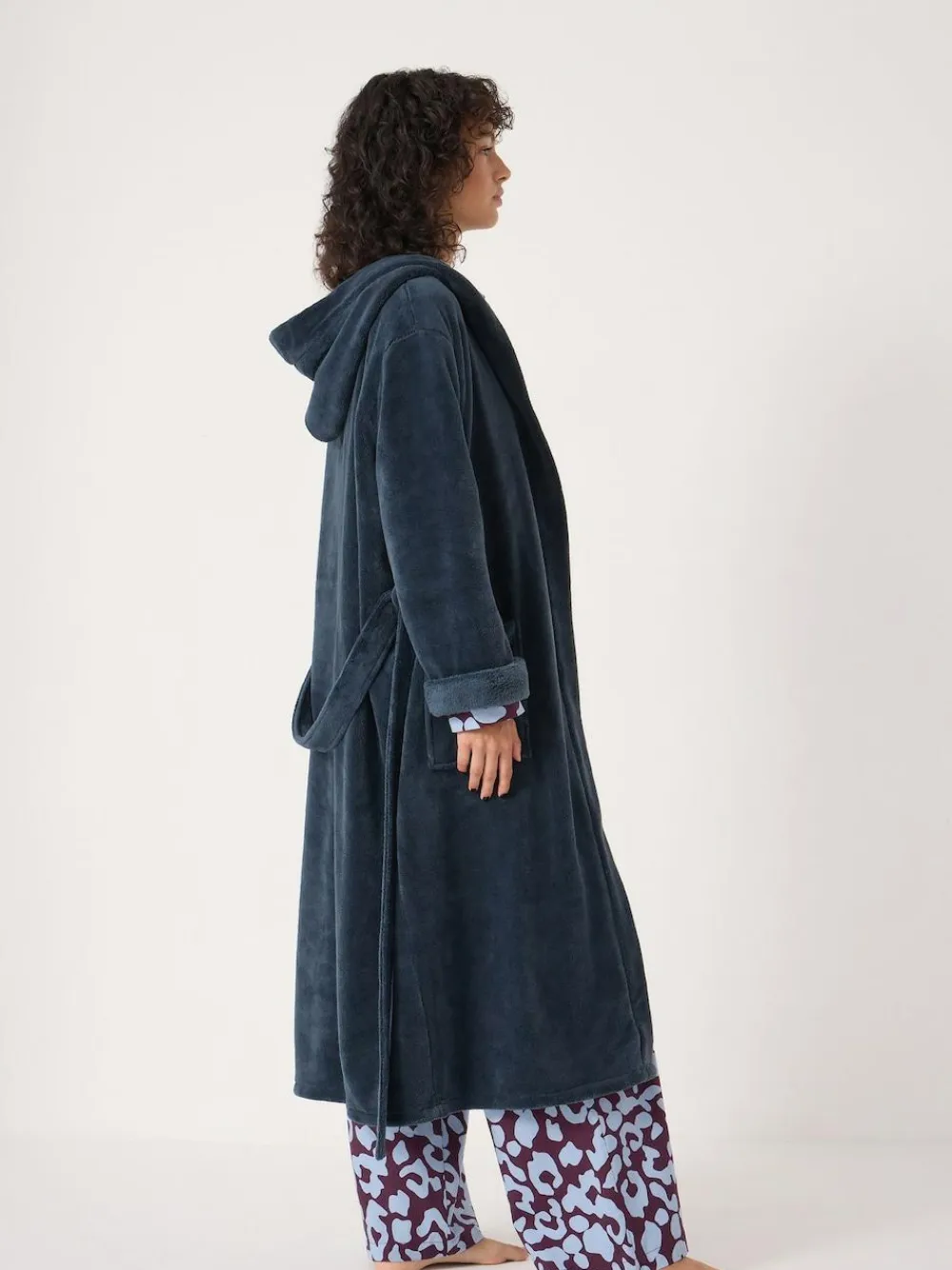 Hush Fluffy Hooded Dressing Gown^Women Bathrobes