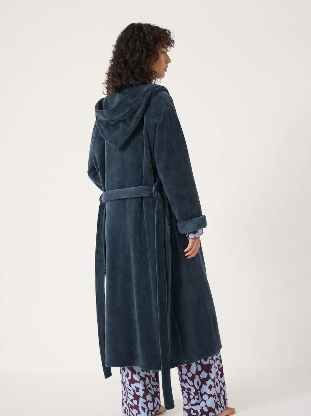 Hush Fluffy Hooded Dressing Gown^Women Bathrobes