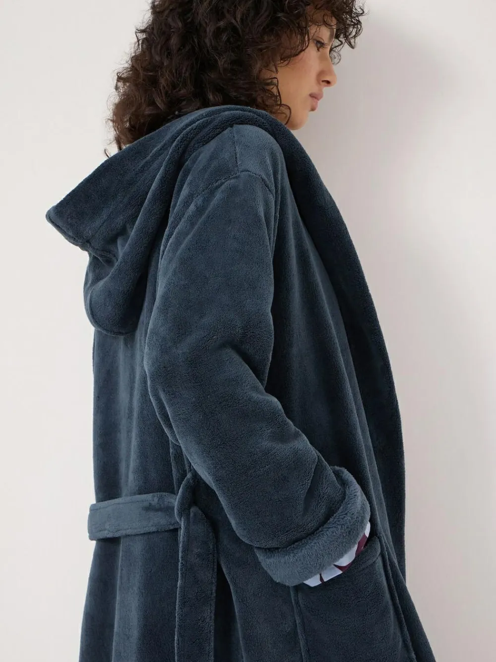 Hush Fluffy Hooded Dressing Gown^Women Bathrobes