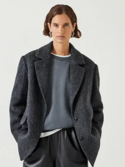 Sale Hush Jayde Italian Wool Blazer Grey Black