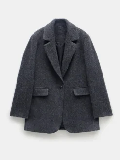 Sale Hush Jayde Italian Wool Blazer Grey Black