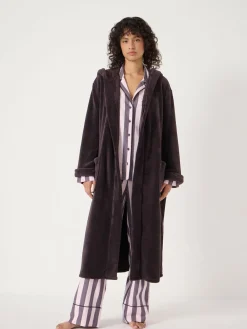 Hush Fluffy Hooded Dressing Gown^Women Bathrobes