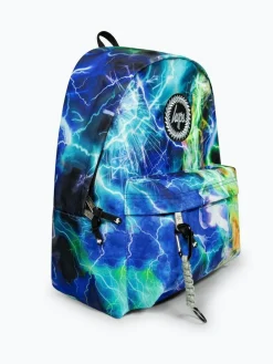 Hype . Boys Blue Iconic Multicolored Lightning Storm Backpack^BOY Bags