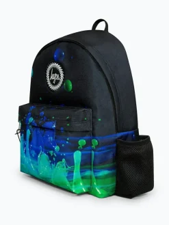 Hot Hype . Boys 3D Droplets Iconic Black Backpack