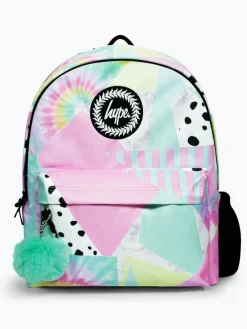 Hype Girls Pink Iconic Pastel Collage Multicolour Backpack^ Bags