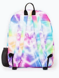 Best Hype . Girls Pink Rainbow Heart Tie Dye Iconic Backpack