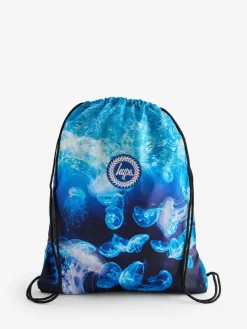 Hype . Kids Blue Jellyfish Drawstring Bag^BOY Bags