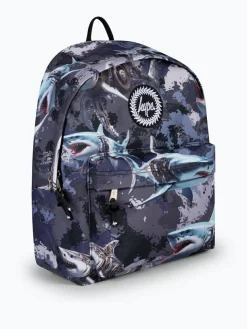 Hype . Kids Grey Mech Sharks Iconic Backpack^BOY Bags