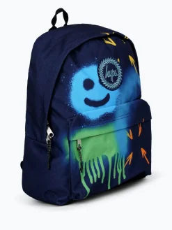 Hype Unisex Navy Spray Smiley Backpack^BOY Bags